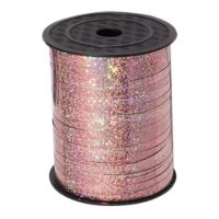 Scrapbooking tenká třpytivá stuha - Růžová, 460 metrů