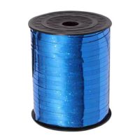 Scrapbooking tenká třpytivá stuha - Tmavě modrá, 460 metrů