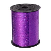 Scrapbooking tenká třpytivá stuha - Tmavě fialová, 460 metrů