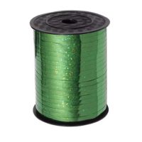 Scrapbooking tenká třpytivá stuha - Zelená, 460 metrů