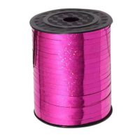 Scrapbooking tenká třpytivá stuha - Tmavě růžová, 460 metrů
