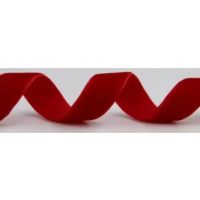 Scrapbooking široká sametová stuha - Červená, V001