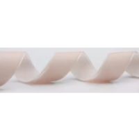 Scrapbooking široká sametová stuha - Světle růžová, V005