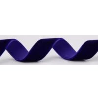 Scrapbooking široká sametová stuha - Tmavě fialová, V032