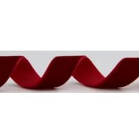 Scrapbooking široká sametová stuha - Tmavě červená, V070