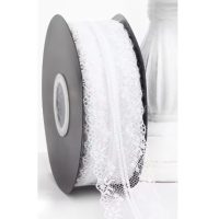 Scrapbooking krajka - Bílá, 45 metrů