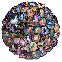 Scrapbooking samolepky - Magická zvířata, 50 kusů