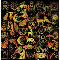 Scrapbooking samolepky - Holografické mix, 100 kusů