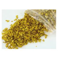 Scrapbooking umělé miniaturní listí - Číslo 5, žlutá