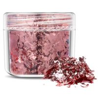 Scrapbooking dekorativní vločky z metalické fólie - Světle růžová, JB23