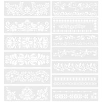 Scrapbooking sada šablon na kreslení - Do okrajů, 13 kusů