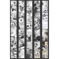 Scrapbooking Vintage lepící páska - Květiny 04, 2 metry