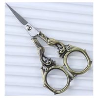 Scrapbooking kovové nůžky s fénixem - Bronzové