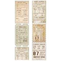 Scrapbooking Vintage lepící páska - Visačky, 02