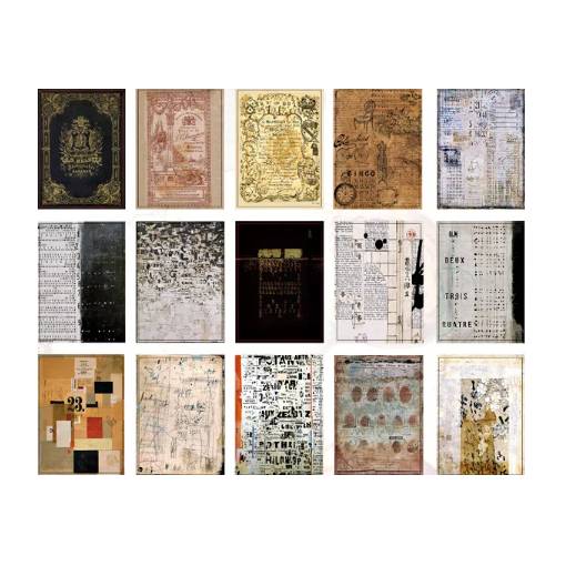 Foto - Scrapbooking dekorativní papír v bločku - Typ E, 60 kusů