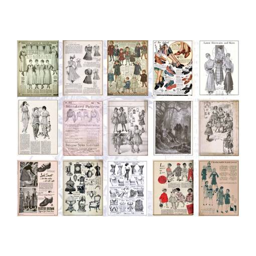 Foto - Scrapbooking dekorativní papír v bločku - Typ B, 60 kusů