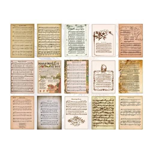 Foto - Scrapbooking dekorativní papír v bločku - Typ J, 60 kusů