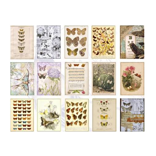 Foto - Scrapbooking dekorativní papír v bločku - Typ K, 60 kusů