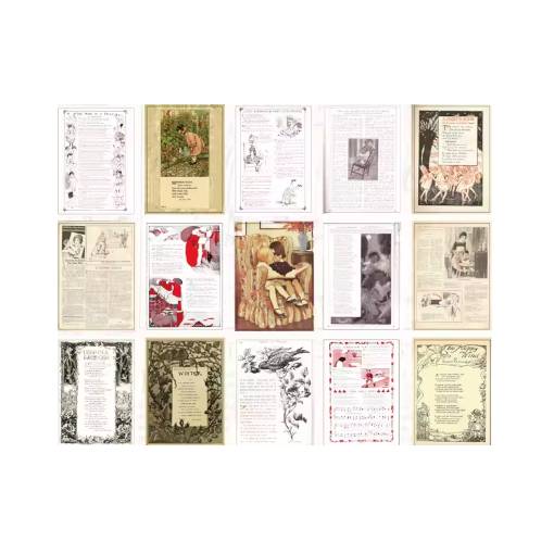 Foto - Scrapbooking dekorativní papír v bločku - Typ M, 60 kusů