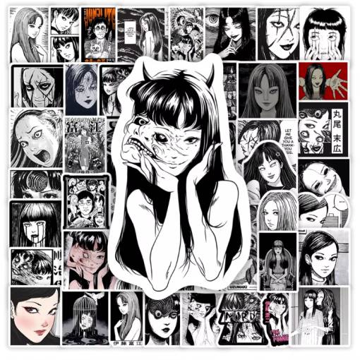 Foto - Scrapbooking samolepky Junji Ito Tomie - 60 kusů