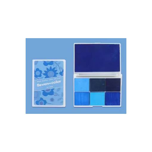 Foto - Scrapbooking paleta inkoustových barev - Sedm odstínů modré