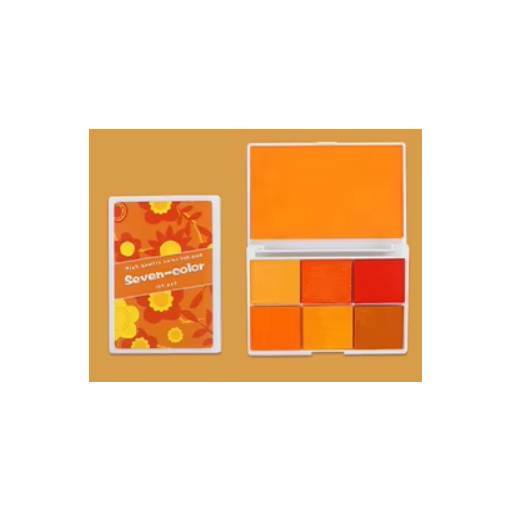 Foto - Scrapbooking paleta inkoustových barev - Sedm odstínů oranžové