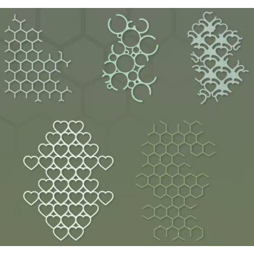 Foto - Scrapbooking texturovaný dekorativní papír - 10 kusů, vzor B