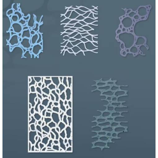 Foto - Scrapbooking texturovaný dekorativní papír - 10 kusů, vzor C