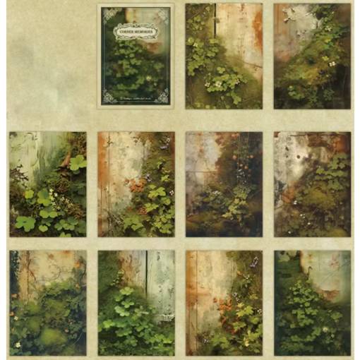 Foto - Scrapbooking blok dekorativních papírů - Lesní porost, 20 kusů