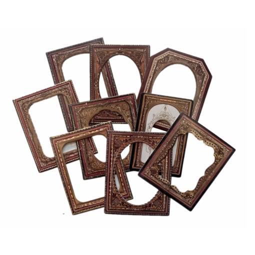 Foto - Scrapbooking dekorativní papírová lepenka - Vintage retro frame, 10 kusů
