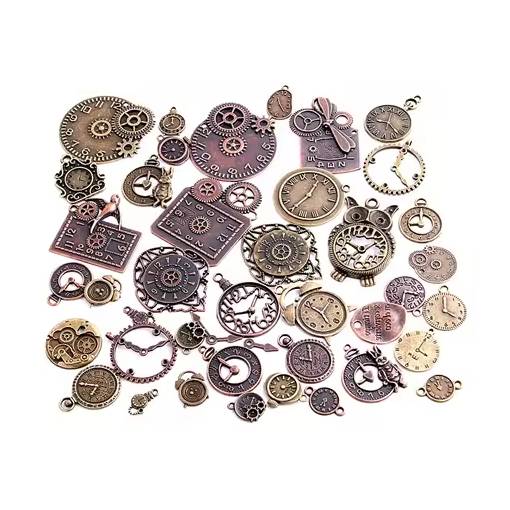 Foto - Scrapbooking kovové steampunk dekorace - Antique sada, 40 kusů