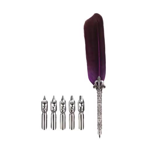 Foto - Scrapbooking sada psacího brka a náhradních hrotů - Hnědé