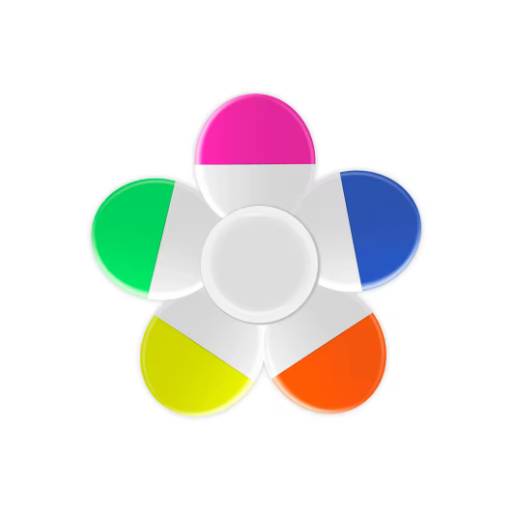 Foto - Scrapbooking zvýrazňovač a spinner - 5 v 1, syté barvy