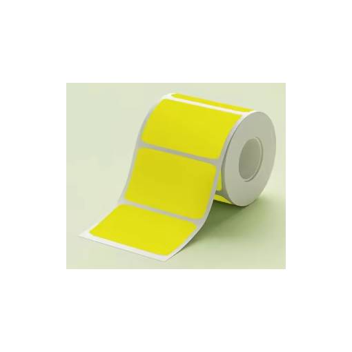 Foto - Scrapbooking role samolepících štítků do termotiskárny - Žluté, 50 x 30 mm