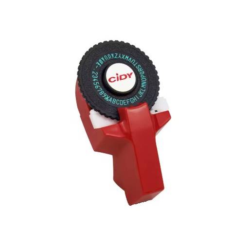 Foto - Scrapbooking štítková raznice s příslušenstvím - Červená, tři pásky