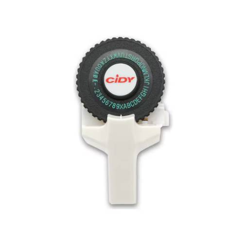 Foto - Scrapbooking štítková raznice s příslušenstvím - Bílá, dvě pásky