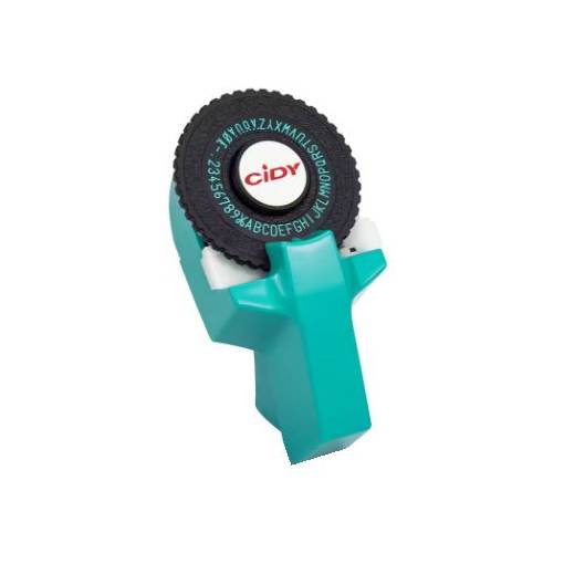 Foto - Scrapbooking štítková raznice s příslušenstvím - Modro zelená, tři pásky