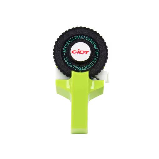 Foto - Scrapbooking štítková raznice s příslušenstvím - Zelená, dvě pásky