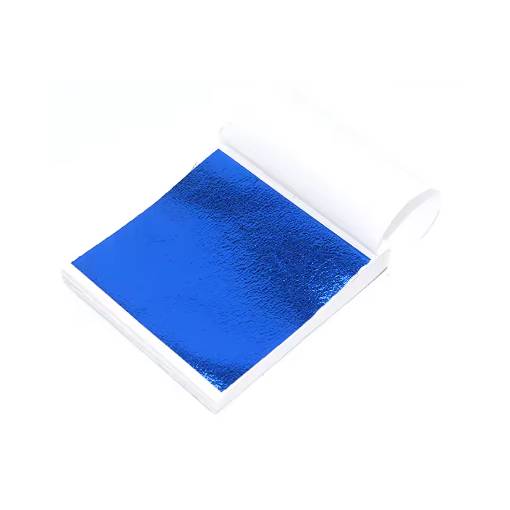 Foto - Scrapbooking listy fólie - 100 kusů, safírově modrá