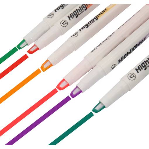 Foto - Scrapbooking sada zvýrazňovačů - 6 kusů