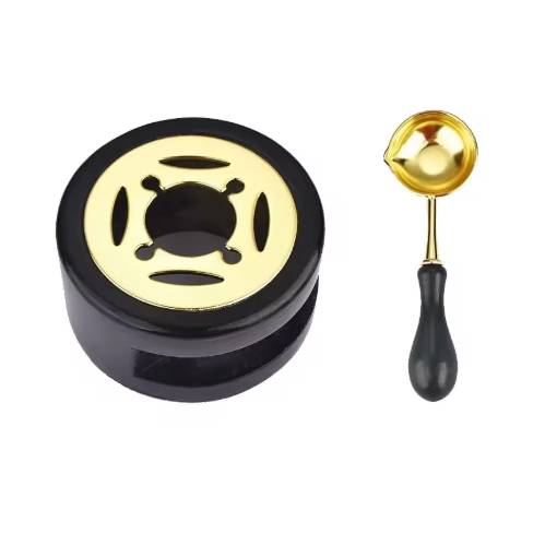 Foto - Scrapbooking sada na tavení pečetního vosku - Černá