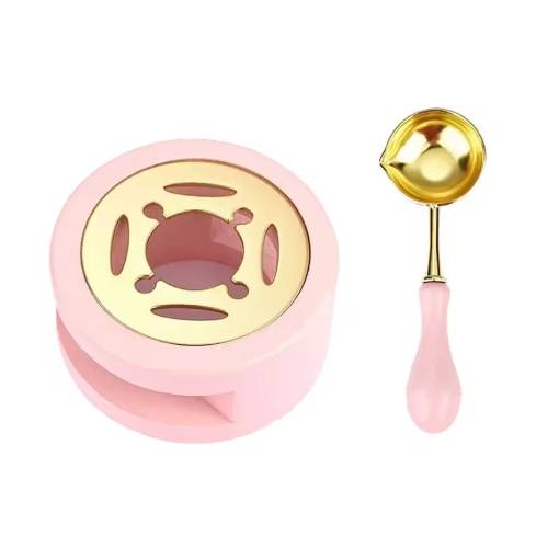 Foto - Scrapbooking sada na tavení pečetního vosku - Růžová