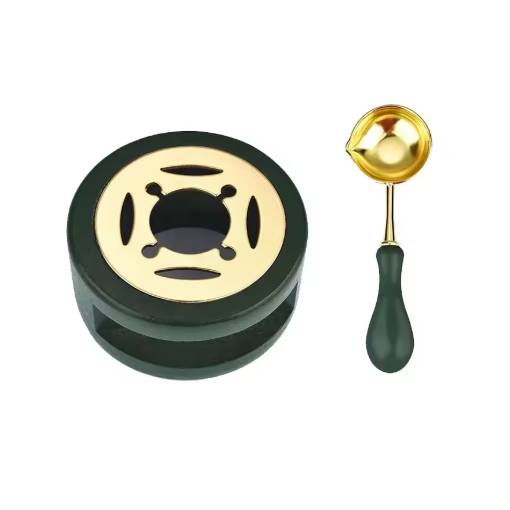 Foto - Scrapbooking sada na tavení pečetního vosku - Zelená