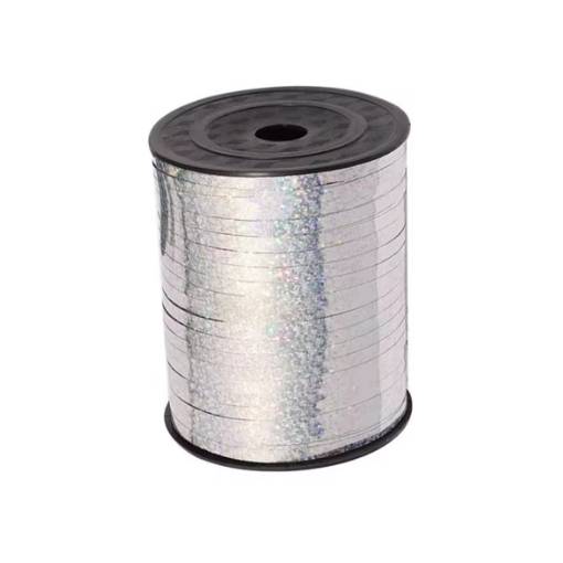 Foto - Scrapbooking tenká třpytivá stuha - Stříbrná, 460 metrů