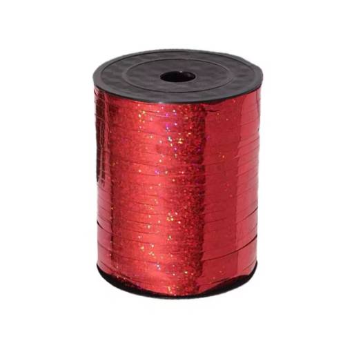 Foto - Scrapbooking tenká třpytivá stuha - Červená, 460 metrů