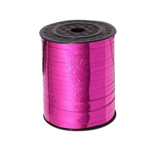 Foto - Scrapbooking tenká třpytivá stuha - Tmavě růžová, 460 metrů