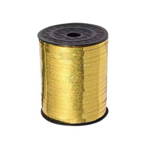 Foto - Scrapbooking tenká třpytivá stuha - Zlatá, 460 metrů