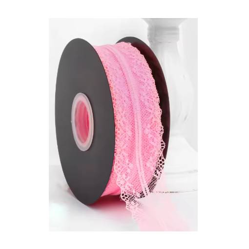 Foto - Scrapbooking krajka - Svítivě růžová, 45 metrů