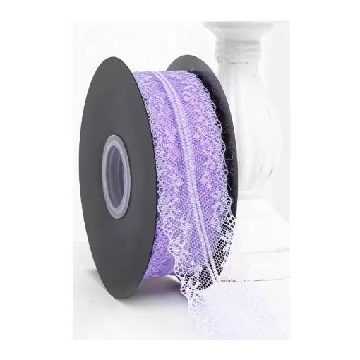 Foto - Scrapbooking krajka - Světle fialová, 45 metrů