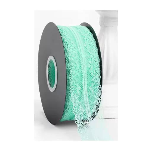 Foto - Scrapbooking krajka - Světle zelená, 45 metrů